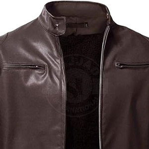 Hot Selling <b>Men</b> Clothing Leather <b>Jacket</b> New Fashion <b>Men</b> Leather <b>Jacket</b> Windproof Leather <b>Jacket</b> - Product Image 4