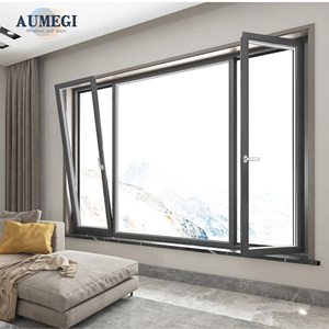 Aumegi cho nhà cửa sổ trượt nhôm tự làm cửa sổ cửa sổ với lưới chống muỗi tiết kiệm năng lượng nghiêng và xoay cửa sổ - Product Image 2