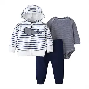 Wholesale baby clothes suppliers 0-24 Month newborn boys clothing sets spring