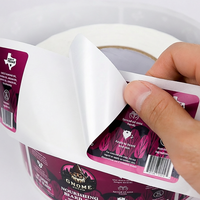 Máquina de Impresión de Etiquetas Personalizadas, Rollo de Etiquetas Adhesivas para Botellas de Cosméticos, Vinilo Impermeable, Personaliza Etiquetas Impermeables para Botellas