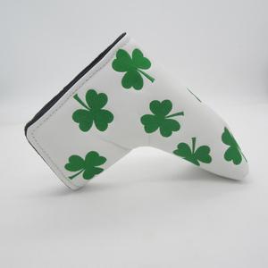 Synthetic Leather Clover Golf Blade <strong>Putter</strong> <strong>Cover</strong> - Product Image 1