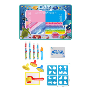 100Cm * 80Cm Groothandel Kinderen Tekenen Speelgoed Diy Educatief Water Tekening Canvas Doodle Tekening Mat Voor Kinderen Cadeau - Product Image 6