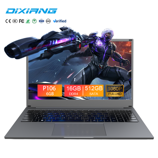 Wholesale China Manufacturer OEM High Speed 15.6 Inch Gaming Laptop N95 P106 16GB RAM 512GB SSD Office Portable Business Laptop
