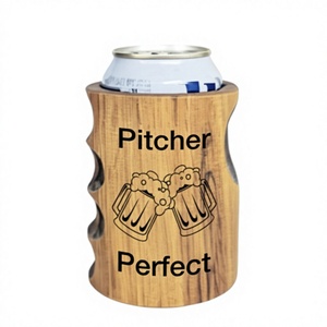 Portabevande in Legno per Lattine di Birra con Caraffa, Design Perfetto, Contenitore Isolato per Feste - Product Image 1