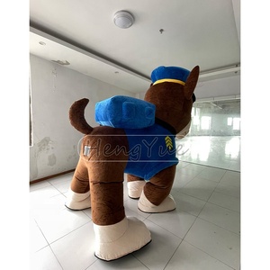 Hengyue vendita calda 2m/2.6m Running cane mascotte in movimento <span class=keywords><strong>cartone</strong></span> <span class=keywords><strong>animato</strong></span> zampa cane pattuglia peluche gonfiabile Costume da mascotte per adulti - Product Image 3