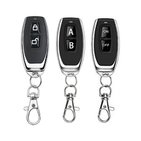 Télécommande sans fil RF 2 touches à code d'apprentissage 315 MHz / 433 MHz pour porte de garage, éclairage et porte électrique - Modèle populaire