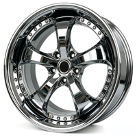 Jantes forgées chromées miroir de 20 pouces pour Chevy Camaro F-body Zeta Alpha Mustang SN95 S197 5x120.65 5x114.3 à rebord profond