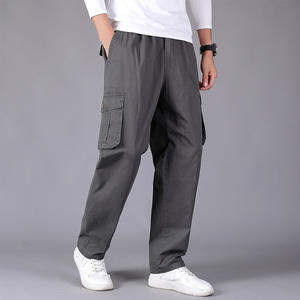 Nouveaux hommes printemps et été nouveaux pantalons décontractés hommes d'âge moyen <span class=keywords><strong>salopette</strong></span> hommes gros gars Style coréen lâche en gros - Product Image 4