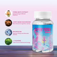 Capsules de thé Yerba Mate en gros OEM, sans OGM, extrait de Yerba Mate pour adultes, énergie propre, endurance mentale, soutien immunitaire