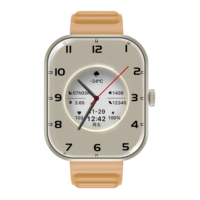 Montre connectée Android carrée, étanche IP68, écran IPS 2,01 pouces, chargeur magnétique sans fil en gel de silice, boîtier en acier, réveil, autonomie 5-10 jours