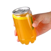 Pot de boisson jetable en plastique PET transparent de qualité alimentaire de 350ml facile à ouvrir avec logo personnalisé