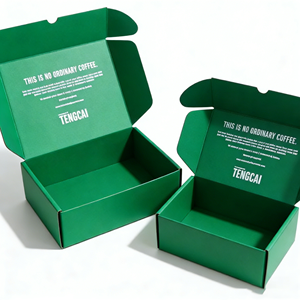 Boîte d'emballage pour colis avec logo imprimé personnalisé, en relief, en matériau recyclé créatif, épaissie, renforcée, en carton ondulé, pliable, boîte cadeau - Product Image 3