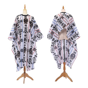Capa de Peluquería Wanmei con Estampado Retro para Adultos, Antiadherente, para Uso en Salón de Belleza y en Casa - Product Image 1