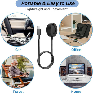 Câble de charge USB C pour <span class=keywords><strong>montre</strong></span> <span class=keywords><strong>Garmin</strong></span>, compatible avec <span class=keywords><strong>Garmin</strong></span> <span class=keywords><strong>Vivoactive</strong></span> 5 6, Forerunner 965 265, Fenix 8, Instinct 3, Venu 3s etc. - Product Image 2