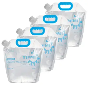 Meilleure bouteille d'eau pliable sans BPA, sac debout, pochette de bec verseur en aluminium pour sac de liquide alimentaire