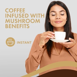 Café instantané aux champignons en marque blanche OEM/ODM, goût doux, avec soutien immunitaire et clarté mentale, emballé en sachet - Product Image 5