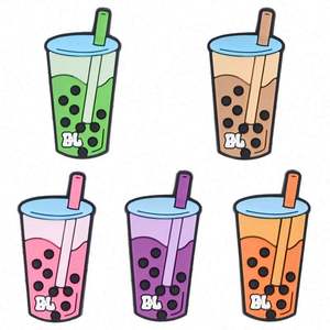 Charmes de sabot de sandale bon marché boisson personnalisée PVC décorations de chaussures personnalisées breloques en gros - Product Image 2