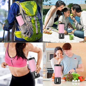 Licuadora Portátil USB Mini para Jugos de Frutas, 450 ml, Licuadora Eléctrica de Alta Velocidad con 6 Cuchillas para Batidos, Uso Doméstico - Product Image 6