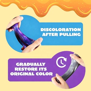 Slime de Vidrio Fluorescente que Cambia de Color, No Tóxico, de Silicona, Juguete de Inducción Térmica - Product Image 5