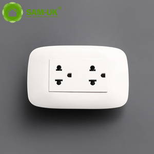 UK plastique électro allemagne maison alimentation lumière de secours derrière mur double montage <span class=keywords><strong>TV</strong></span> prises interrupteur - Product Image 3