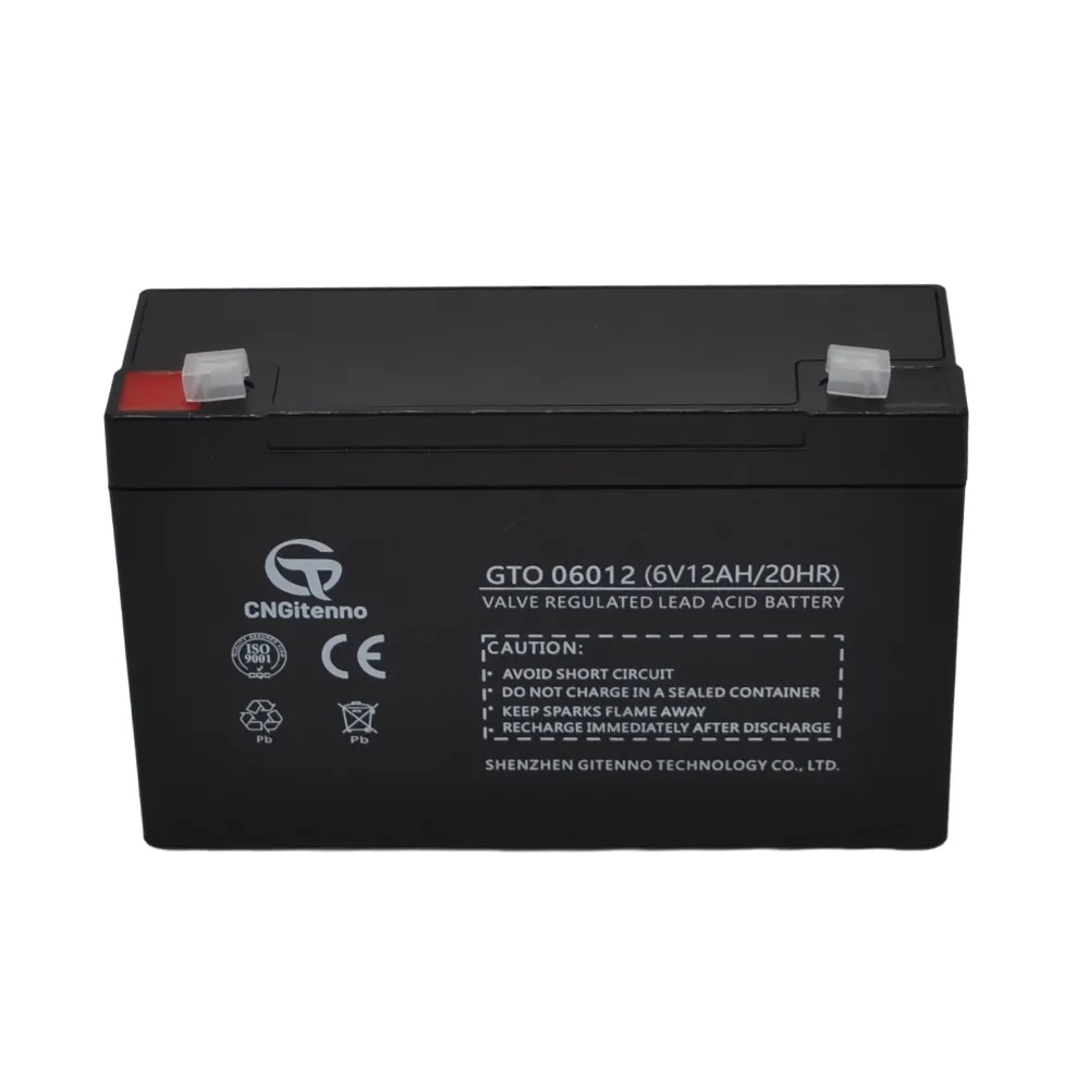 Manufacturer durable rechargeable sealed 6v 12ah 20hr solar gel lead-acid battery for industrial