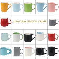 Vente directe d'usine, tasse à café en porcelaine mate faite à la main, capacité personnalisable, passe au lave-vaisselle et au micro-ondes, pour la maison, le bureau, les cadeaux