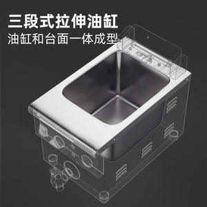 Freidora Eléctrica Comercial de Doble Tanque para Restaurante, Freidora de Papas Fritas y Alitas de Pollo para Uso en Cocina - Product Image 2