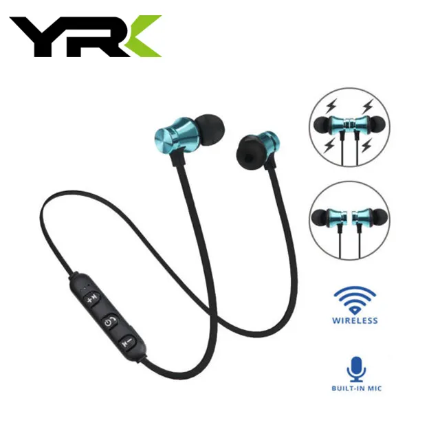 YRK XT11 Magnetic Wireless Earphones Running Music Headset Neckband Sports Earbuds Earphones With Noise Cancelling Mic