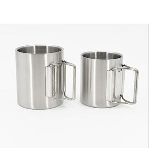 Taza térmica personalizada de doble pared, plegable, de acero inoxidable, práctica para café, cerveza, camping y agua. - Product Image 5