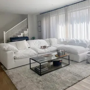 Conjunto de sofás japoneses Fabriclazy Nordic para sala de estar, sofá de três lugares