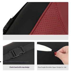 Cuscino Poggiatesta in Pelle per <span class=keywords><strong>Auto</strong></span> con Supporto Lombare in Memory Foam e Supporto per Colonna Cervicale, Vendita Diretta dalla Fabbrica - Product Image 4