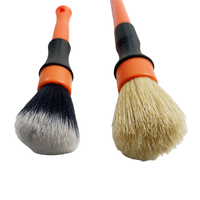 Master Car pro Lot de 2 brosses de détail ultra douces à poils souples pour le lavage intérieur de voiture avec sac d'emballage Opp