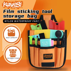 Bolsa Oxford Multibolsillos KUNAISI, Bolsa para Herramientas <span class=keywords><strong>de</strong></span> Coche, Cinturón, Ligera, Duradera, con Placa Metálica - Product Image 2