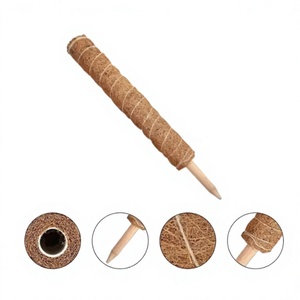Poste de Musgo de Coco Coir 2026 |   Modernos Postes de Fibra de Coco Eco2go Vietnam para Uso en Jardines - Product Image 1