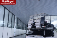 HoliHope Holiauma Service professionnel Chapeau Machine à broder industrielle 2 têtes Machine à broder pour ordinateur à domicile Broderie d'occasion