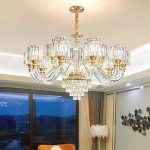 Crystal Chandelier <b>Led</b> <b>Light</b> Multi Head Round Shape For Living Room Dining Room Hotel Lighting Fixture - Product Image 1