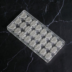 المطبخ نباح البولي الامبراطوري 24 تجاويف الحلوى تاج 3d البلاستيك الشوكولاته العفن - Product Image 4