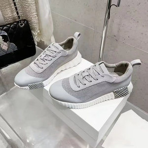 2026 New <b>Top</b> Quality Luxury Designer Shoes Navy Blue Mesh Leather Lace-up Wear-resistant Low-<b>top</b> Sports Casual Shoes for Men - Product Image 3