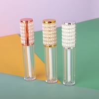 Tubes de brillant à lèvres vides en strass mignon bouteilles cosmétiques emballage en plastique en gros fournisseur de conteneurs de rouge à lèvres liquide