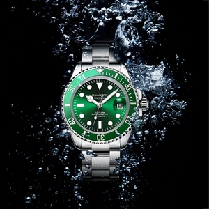 นาฬิกาข้อมือผู้ชาย GUANQIN NH35A รุ่นธุรกิจ แฟชั่น ลำลอง กันน้ำ 100 เมตร สายสปอร์ต กระจกแซฟไฟร์ ปี 2022 ใหม่ นาฬิกาจักรกลอัตโนมัติ - Product Image 3