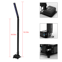 Projecteur mural de banquet TV RGBWA+UV, éclairage de scène sans fil DMX sur mât, batterie intégrée, 9x10W, pour table de buffet