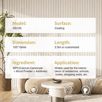 Panneaux muraux et de plafond intérieurs 3D ondulés en WPC, insonorisés, avec design de grille à rainures circulaires, imperméables, écologiques, pour salon
