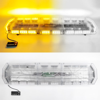 Barre lumineuse d'avertissement d'urgence LED blanc ambre 88 LED de 48 pouces, 8000 lumens, certifiée CE, avec fonction de balayage pour dépanneuse