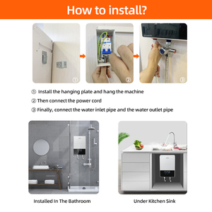 Calentador de Agua Eléctrico Instantáneo Inteligente con Wifi para Hotel, Calentador de Agua Eléctrico sin Tanque para Toda la Casa, Agua Caliente Bajo Demanda - Product Image 6