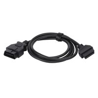 Câble d'extension de connecteur OBD2 de voiture personnalisé 1M 16pin J1962 12 lecteur de Code mâle femelle 24V