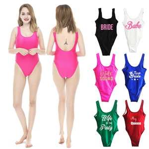 Traje de Baño Sexy para Novia, Traje de Baño de una Pieza para Fiesta de Bodas - Product Image 1