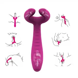 Fabrikant 3 Motoren Koppels Erotische Siliconen Sex Vibrator