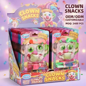 Bonbons Jouets 13g, Snacks <span class=keywords><strong>Clown</strong></span> avec 12g de Bonbons Gélifiés et 1g de Bonbons Pétillants, Jouet Ballon, Nouveauté, Cadeau de Fête <span class=keywords><strong>pour</strong></span> Enfants, Vente en Gros OEM ODM - Product Image 1