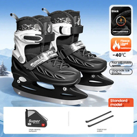Patins à glace professionnels ajustables pour adultes, hommes, femmes et enfants, idéaux pour les débutants