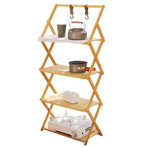 IRONDONKEY domestico <span class=keywords><strong>esterno</strong></span> Multi-strato portatile telescopico pieghevole Rack di stoccaggio da campeggio Picnic <span class=keywords><strong>tavolo</strong></span> pieghevole - Product Image 5
